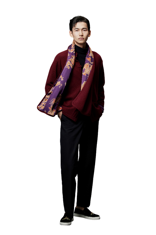Cashmere Dragon Lining Scarf