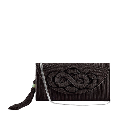 Rayon Braided Knot Clutch