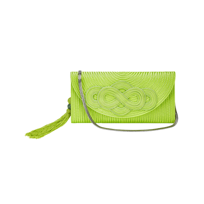 Rayon Braided Knot Clutch