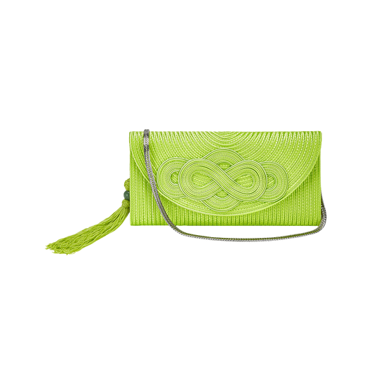 Rayon Braided Knot Clutch