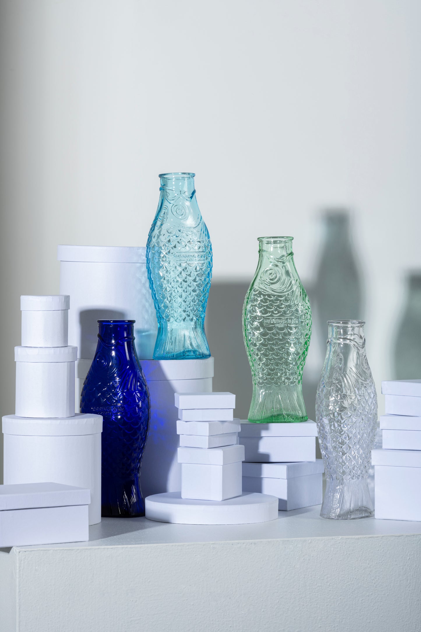 Fish & Fish Carafe Cobalt Blue