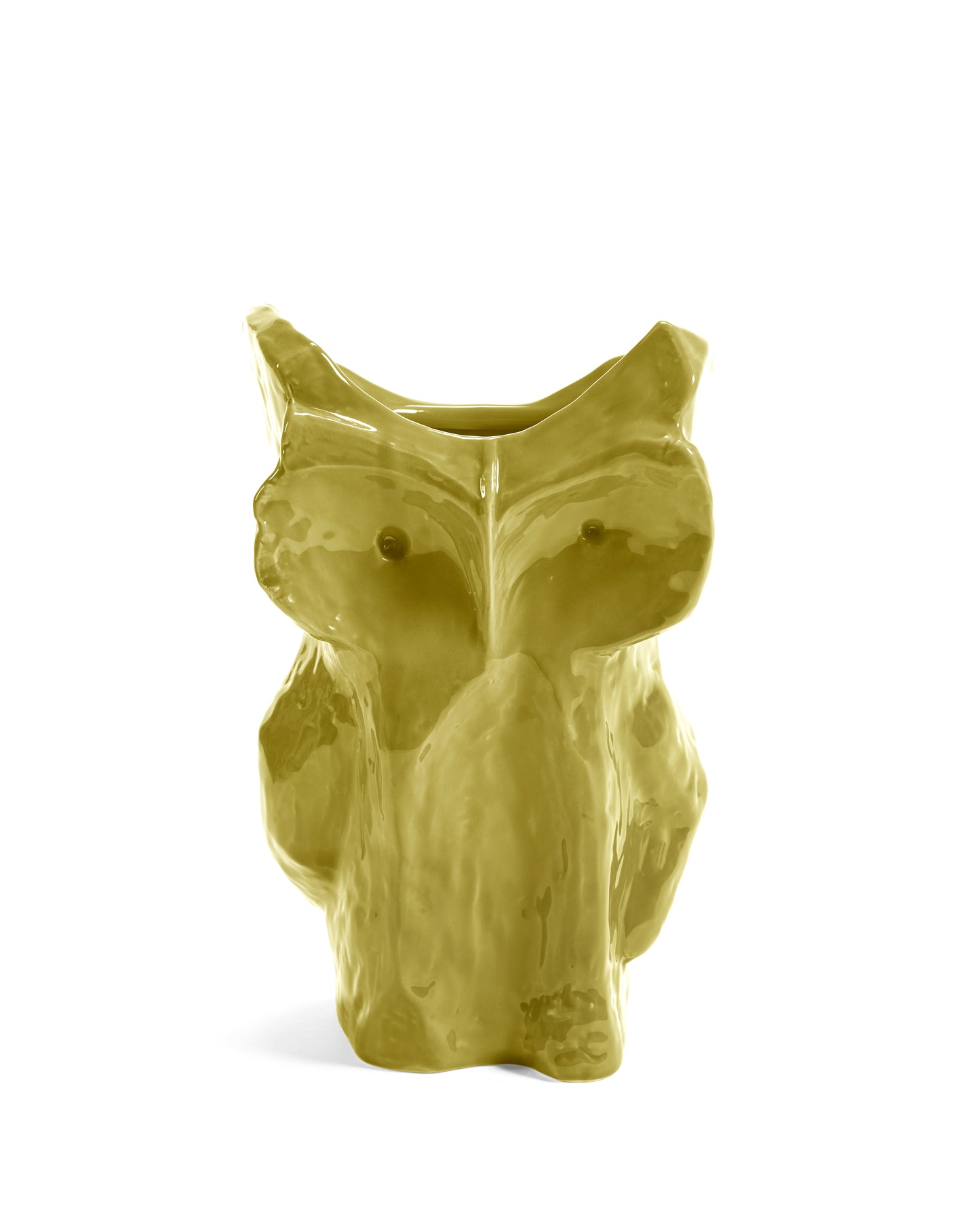Owl Vase Yellow