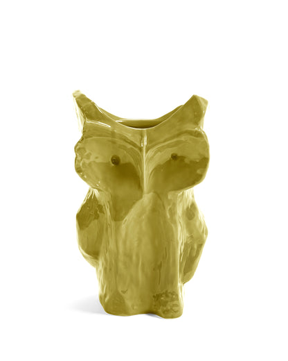 Owl Vase Yellow