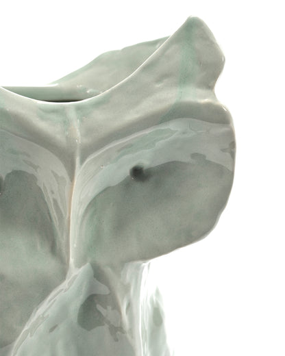 Owl Vase Light Blue