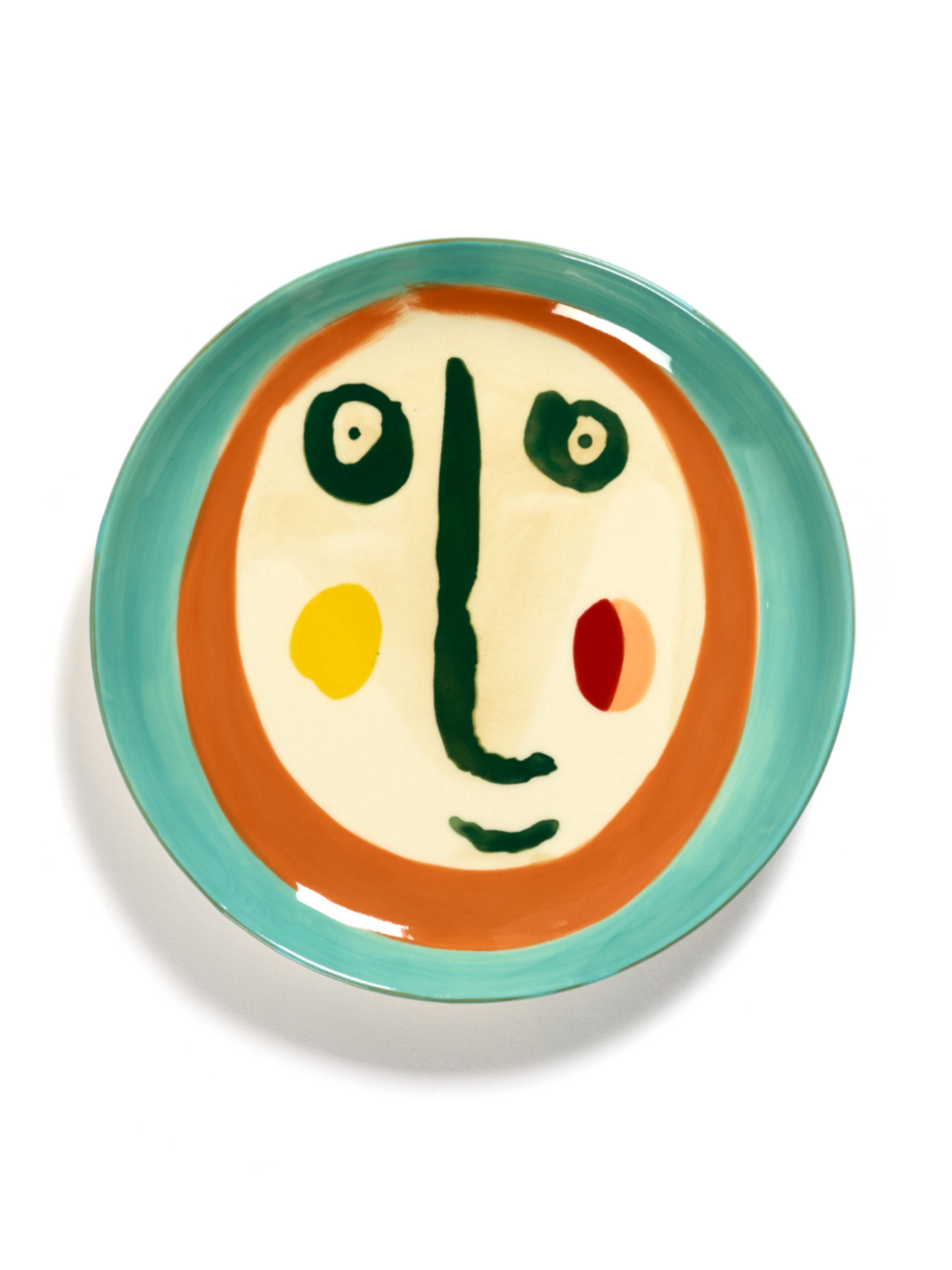 Feast Breakfast Plates With Face 2  Set of 2