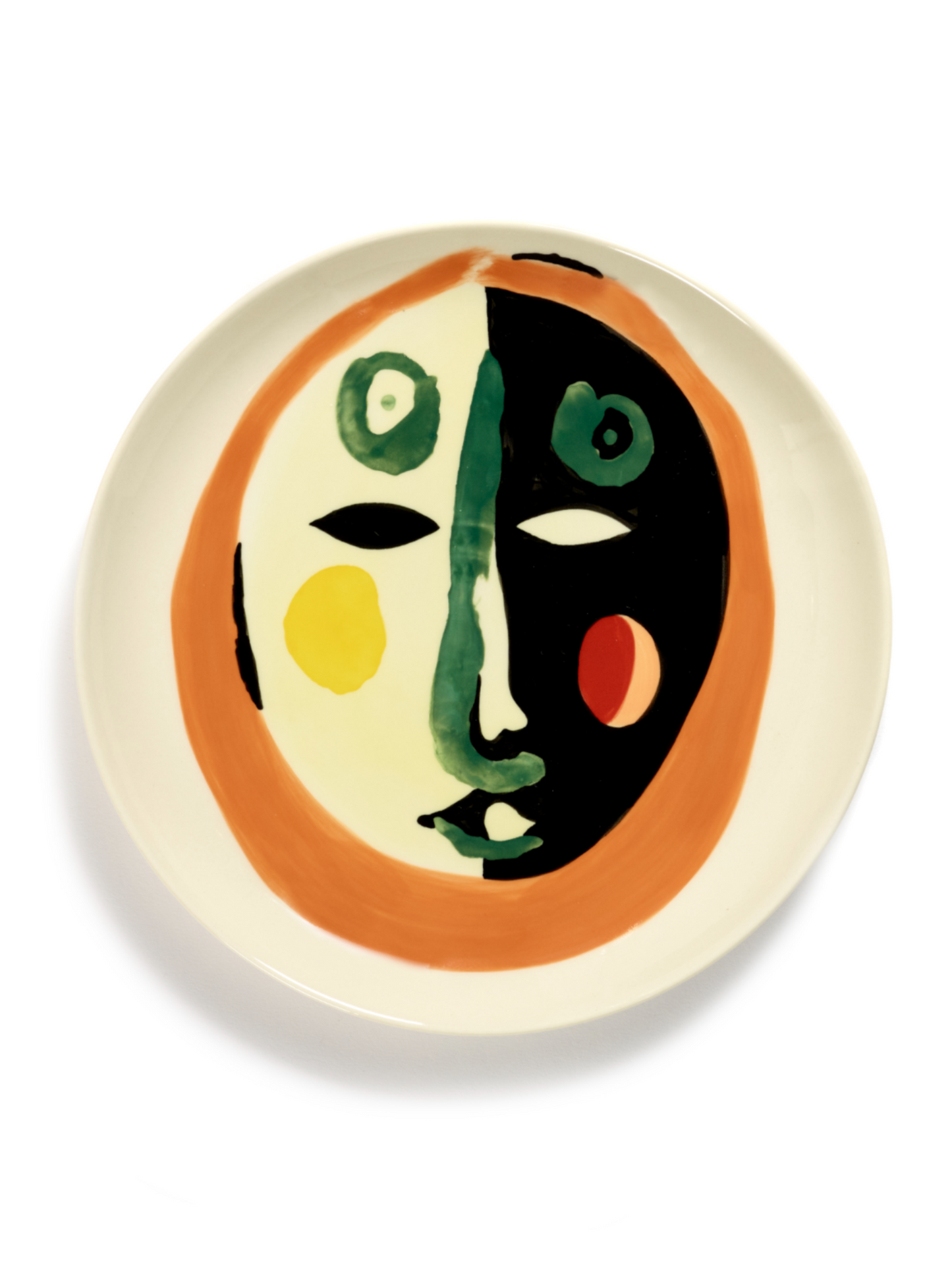 Feast Starter Plates With Face 1  Set of 2