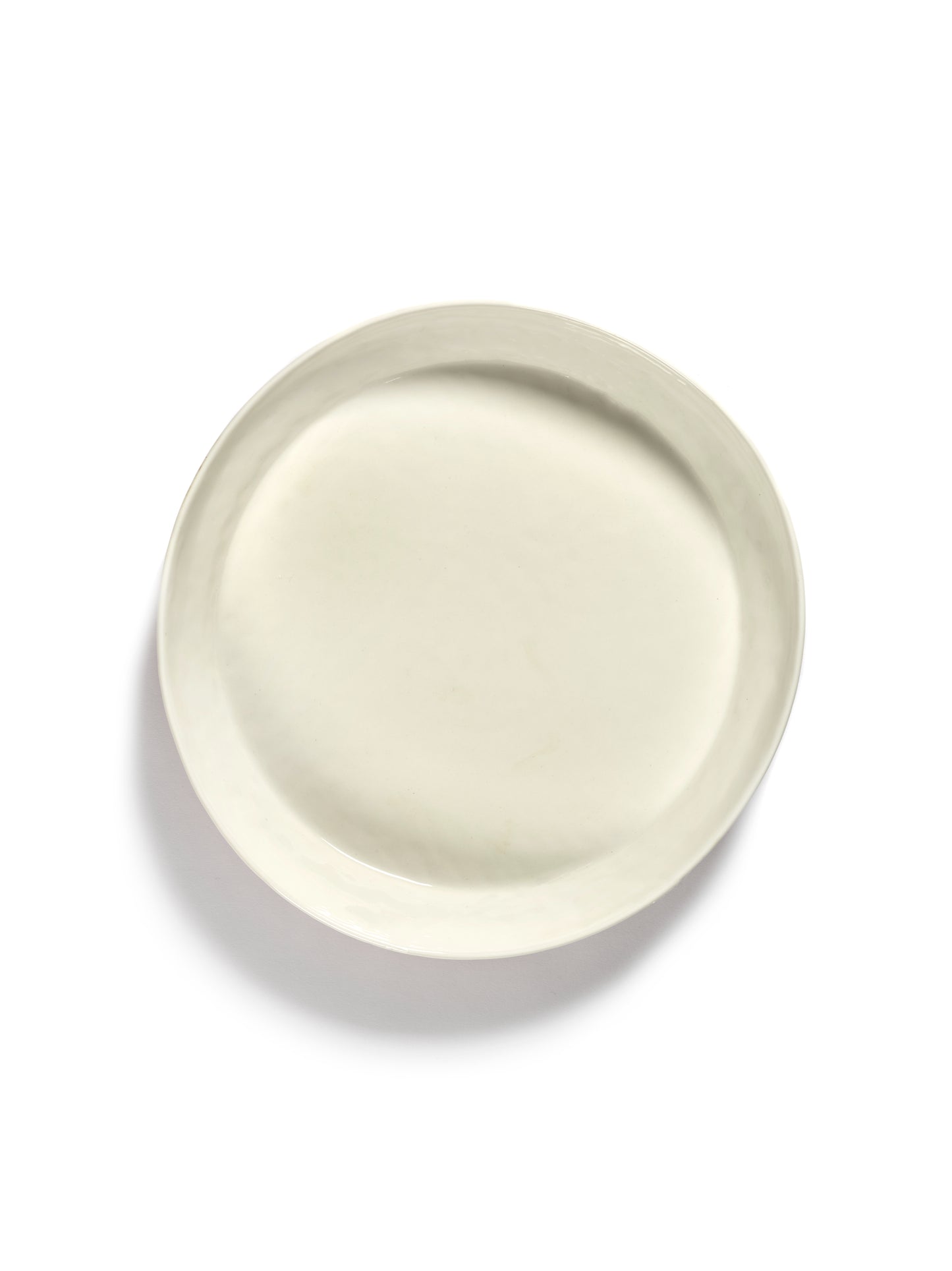 Feast Serving Plate, White Red Stripes