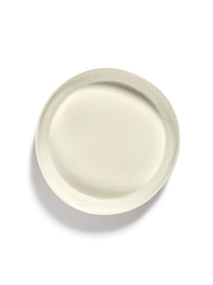 Feast Serving Plate, White Red Stripes