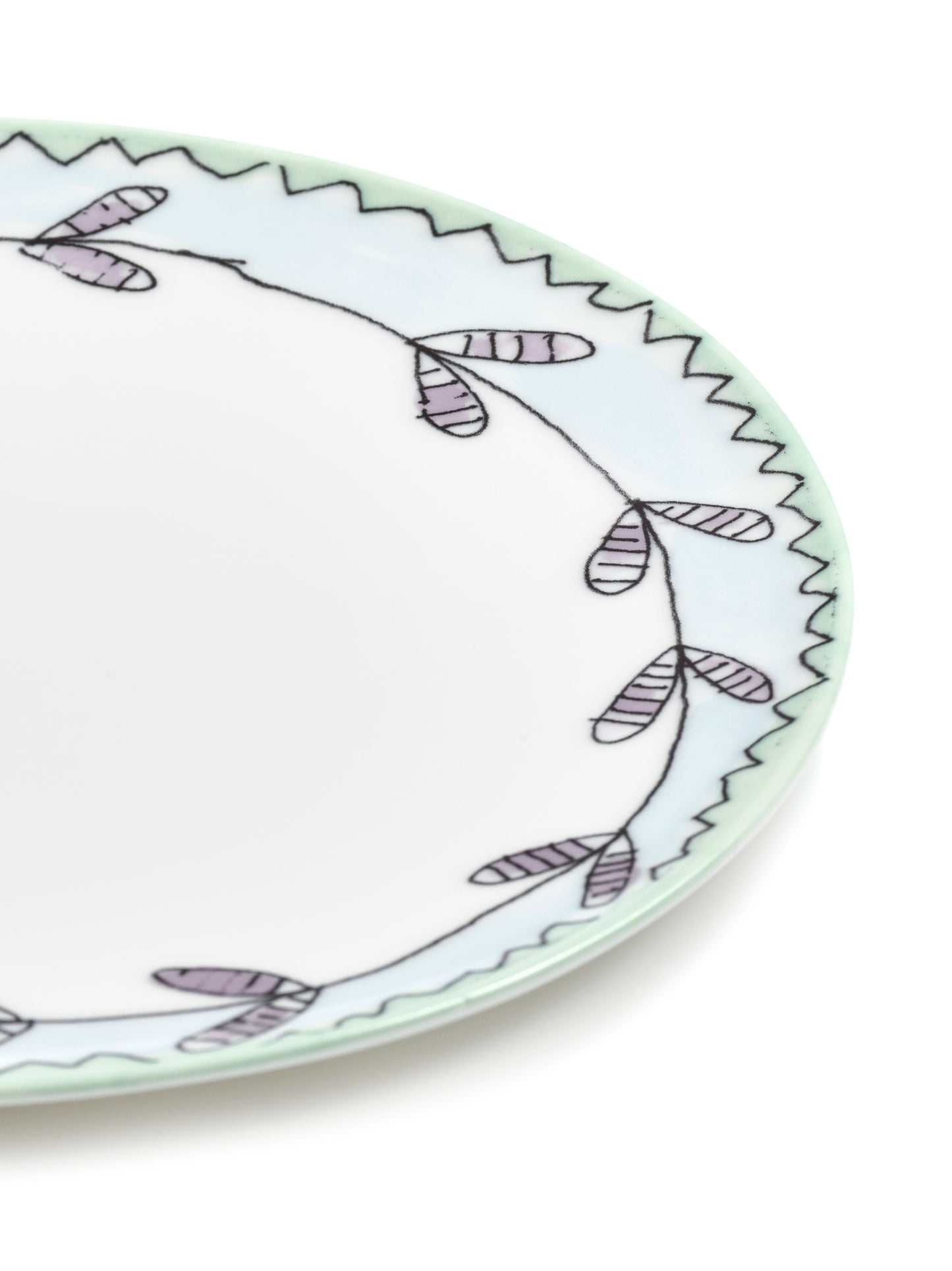 Blossom Milk Dessert Plates Set of 2