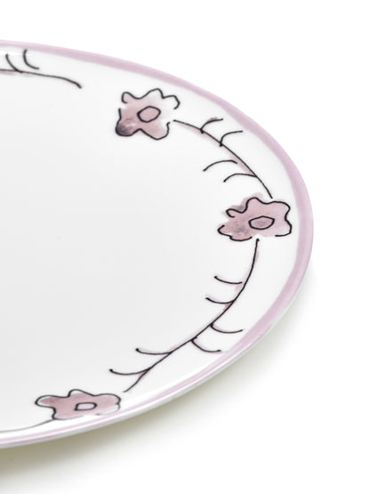 Dark Viola Dessert Plates  Set of 2