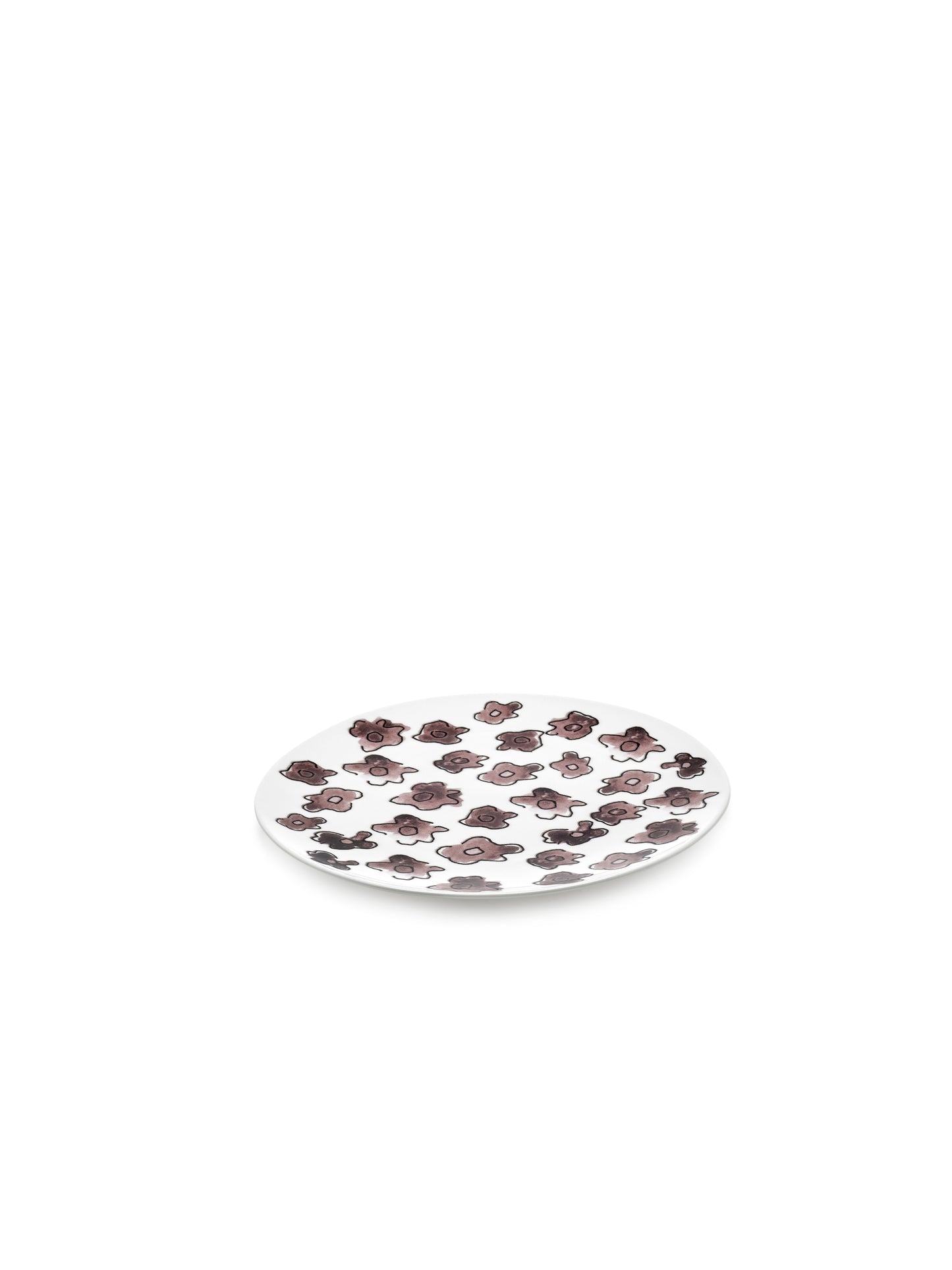 Dark Viola Breakfast Plates   Set of 2