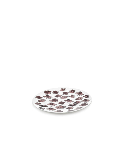 Dark Viola Breakfast Plates   Set of 2