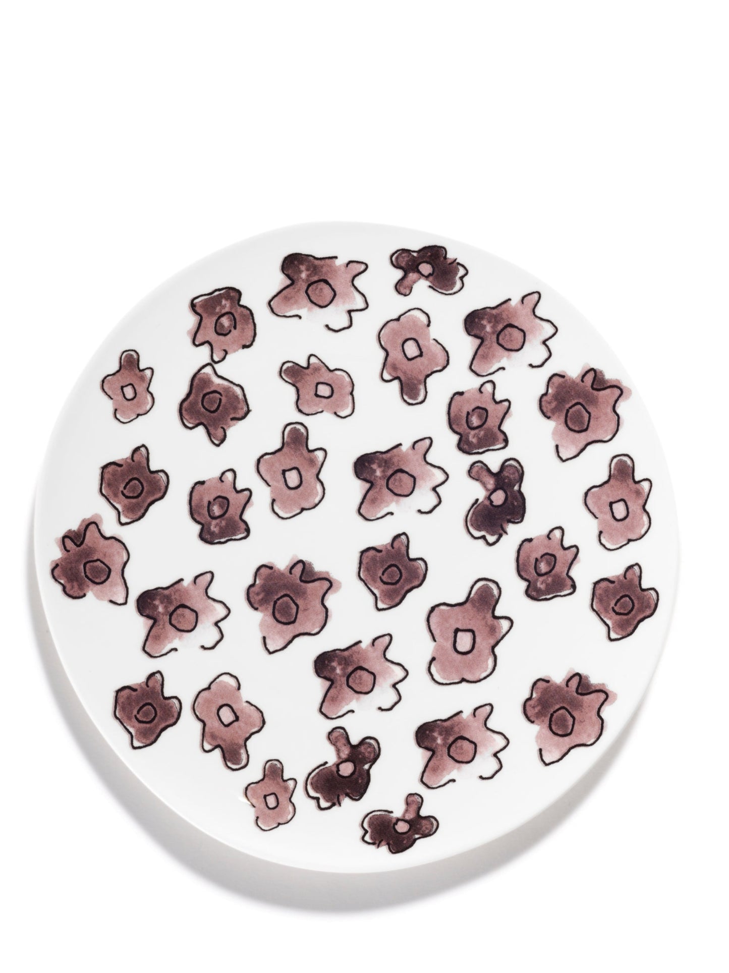 Dark Viola Breakfast Plates   Set of 2