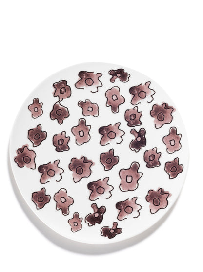 Dark Viola Breakfast Plates   Set of 2