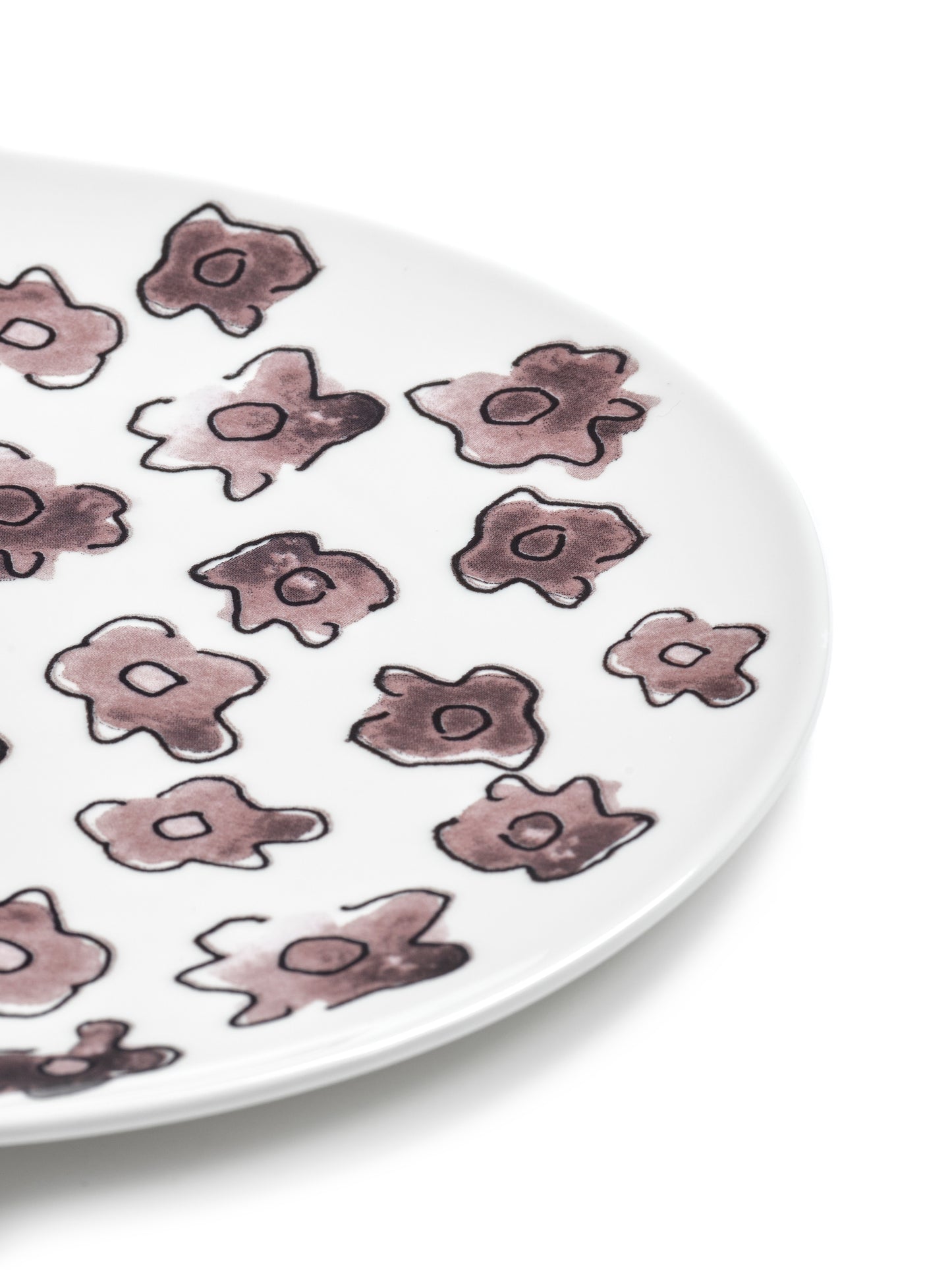 Dark Viola Breakfast Plates   Set of 2