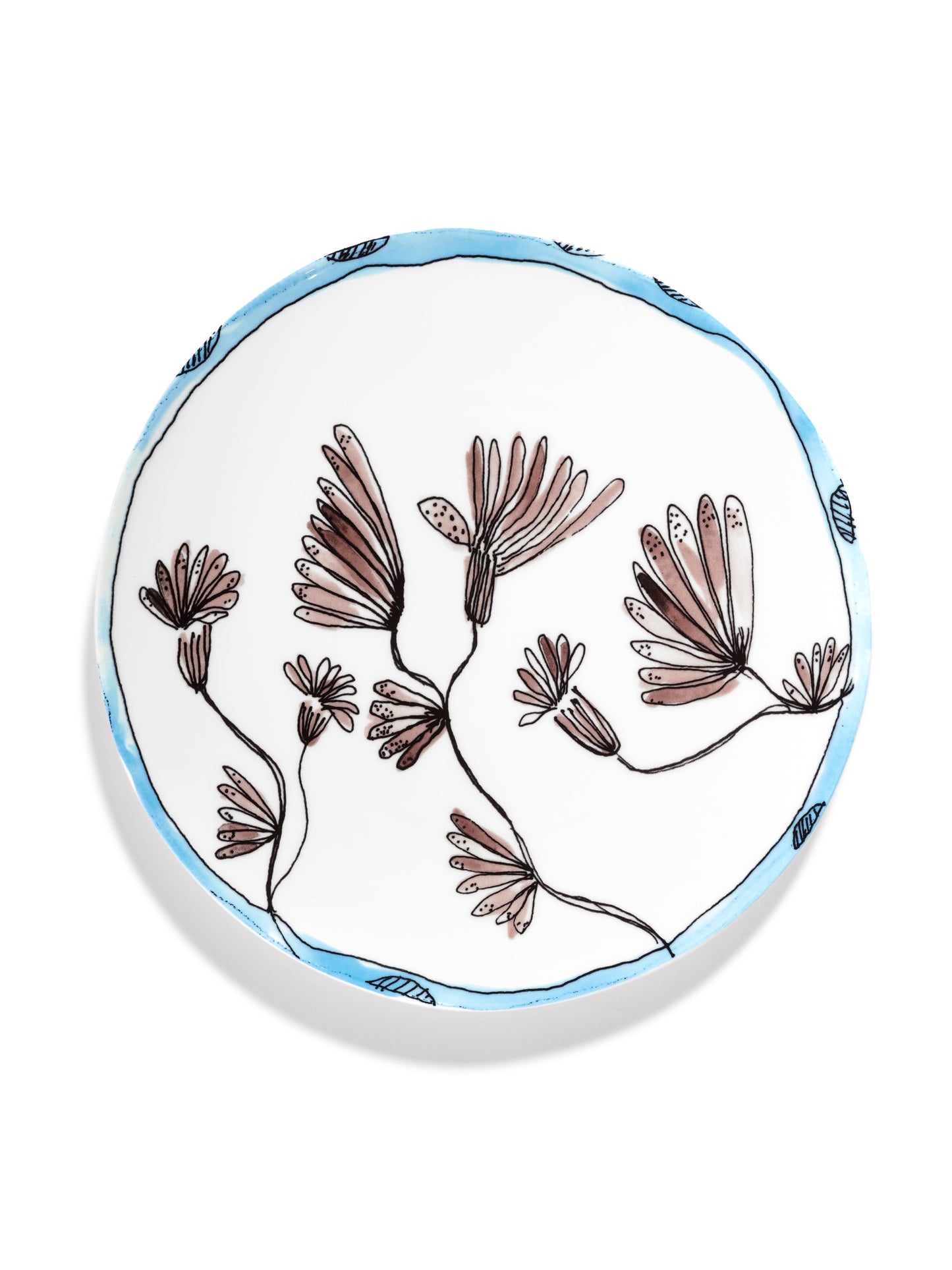 Camelia Aubergine Serving Plate