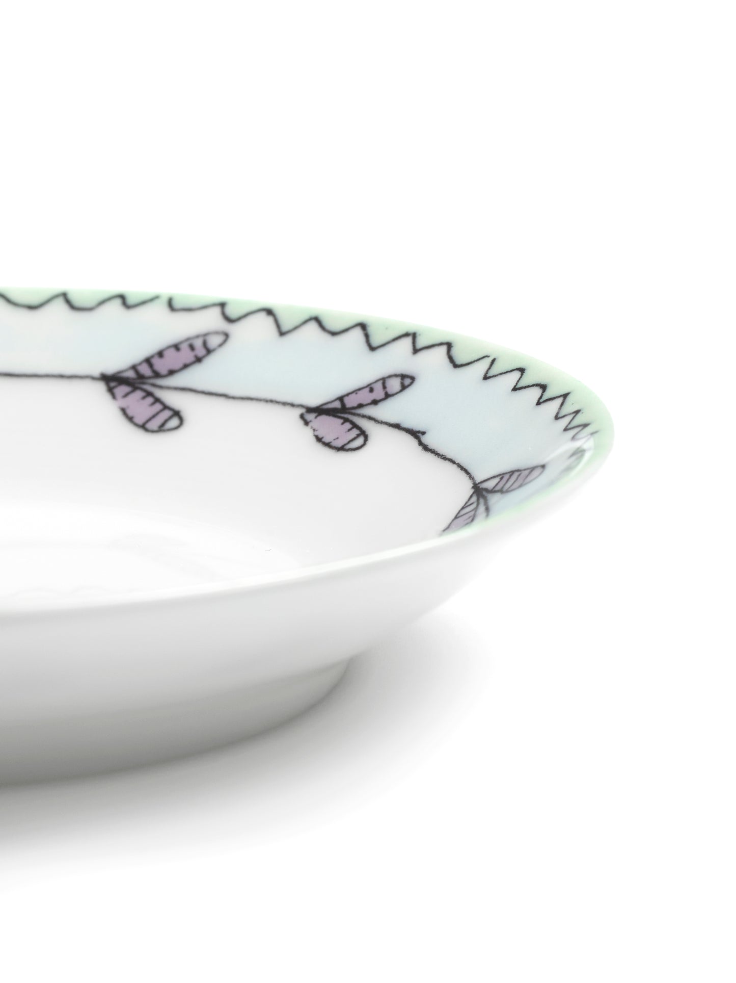 Blossom Milk Deep Plates   Set of 2