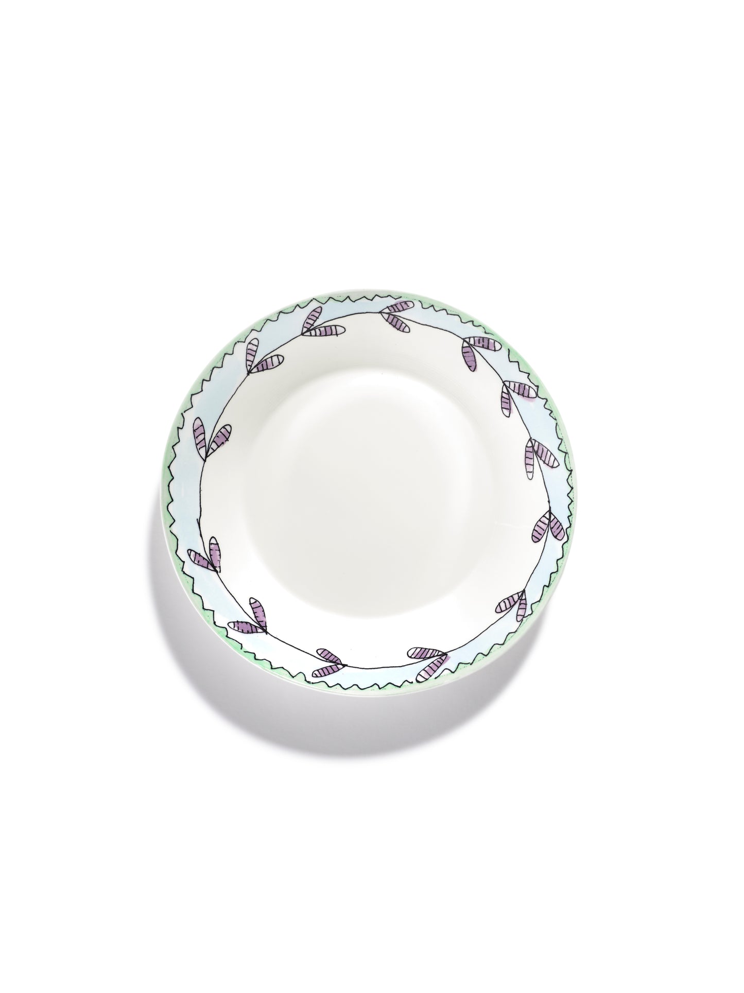 Blossom Milk Deep Plates Set of 2