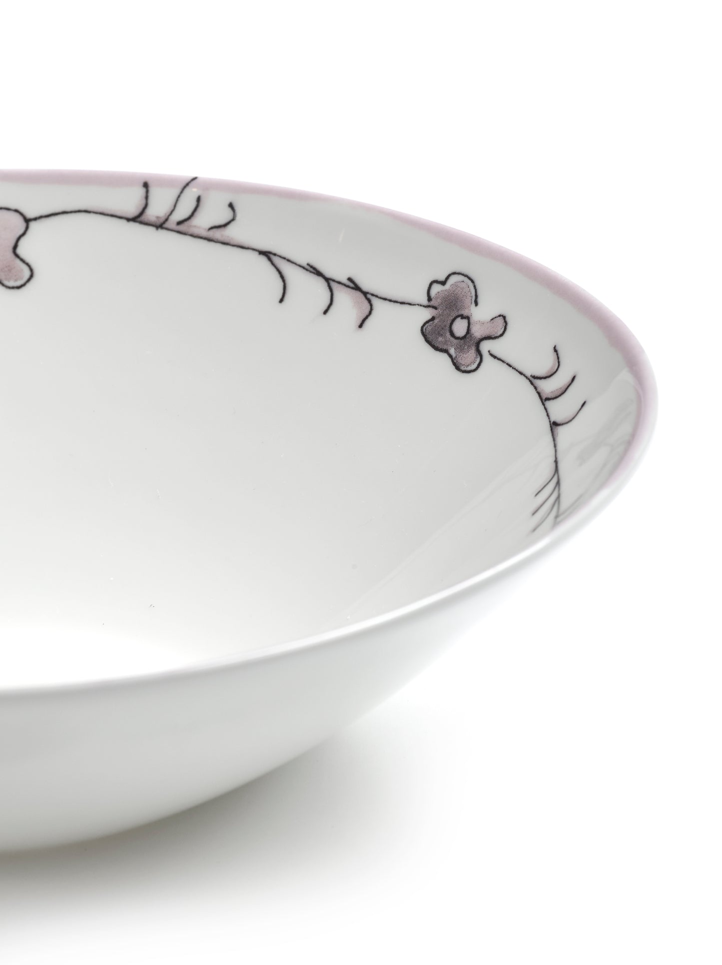 Dark Viola Low Bowls Set of 2