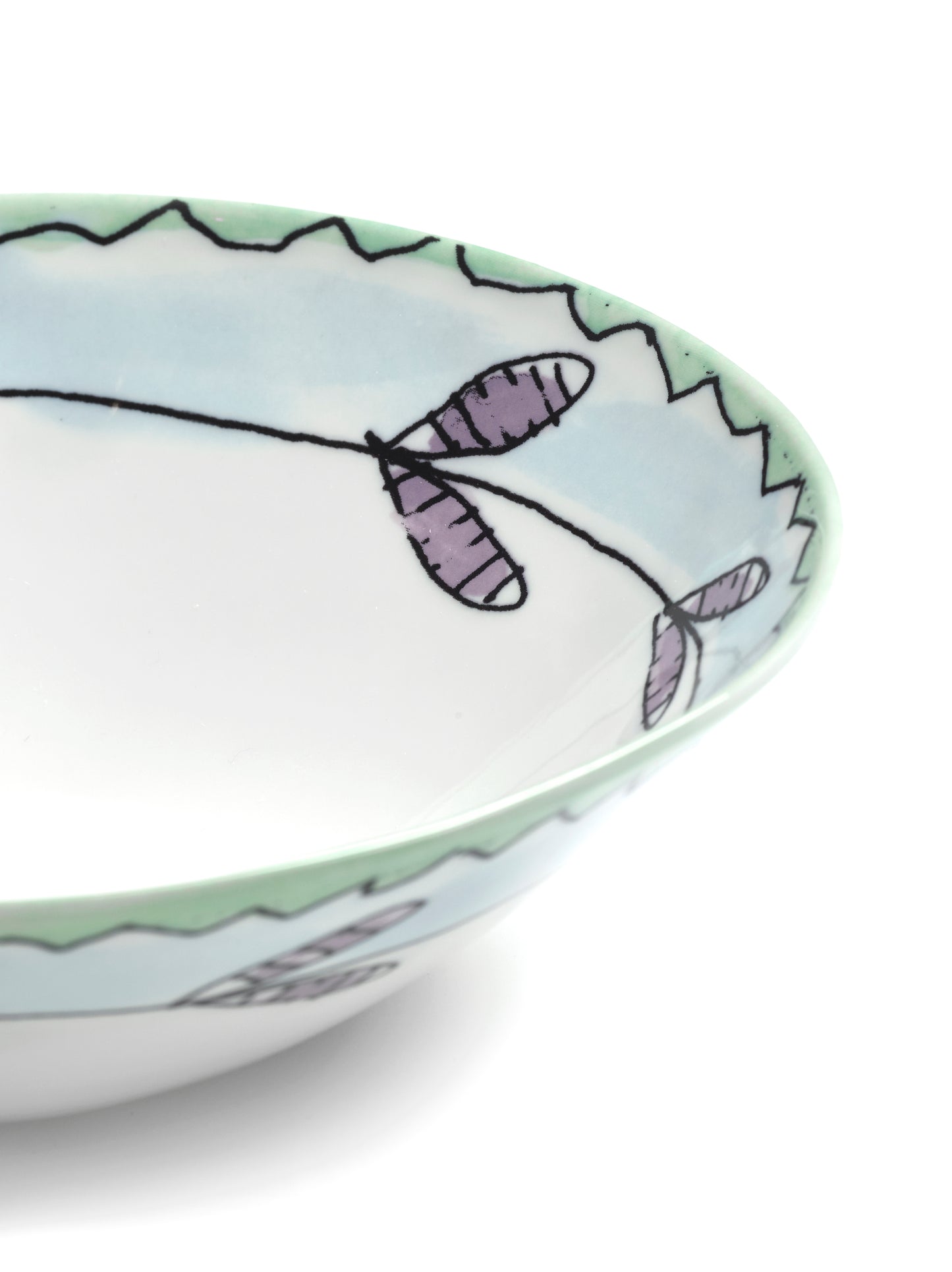 Blossom Milk Low Bowls Set of 2
