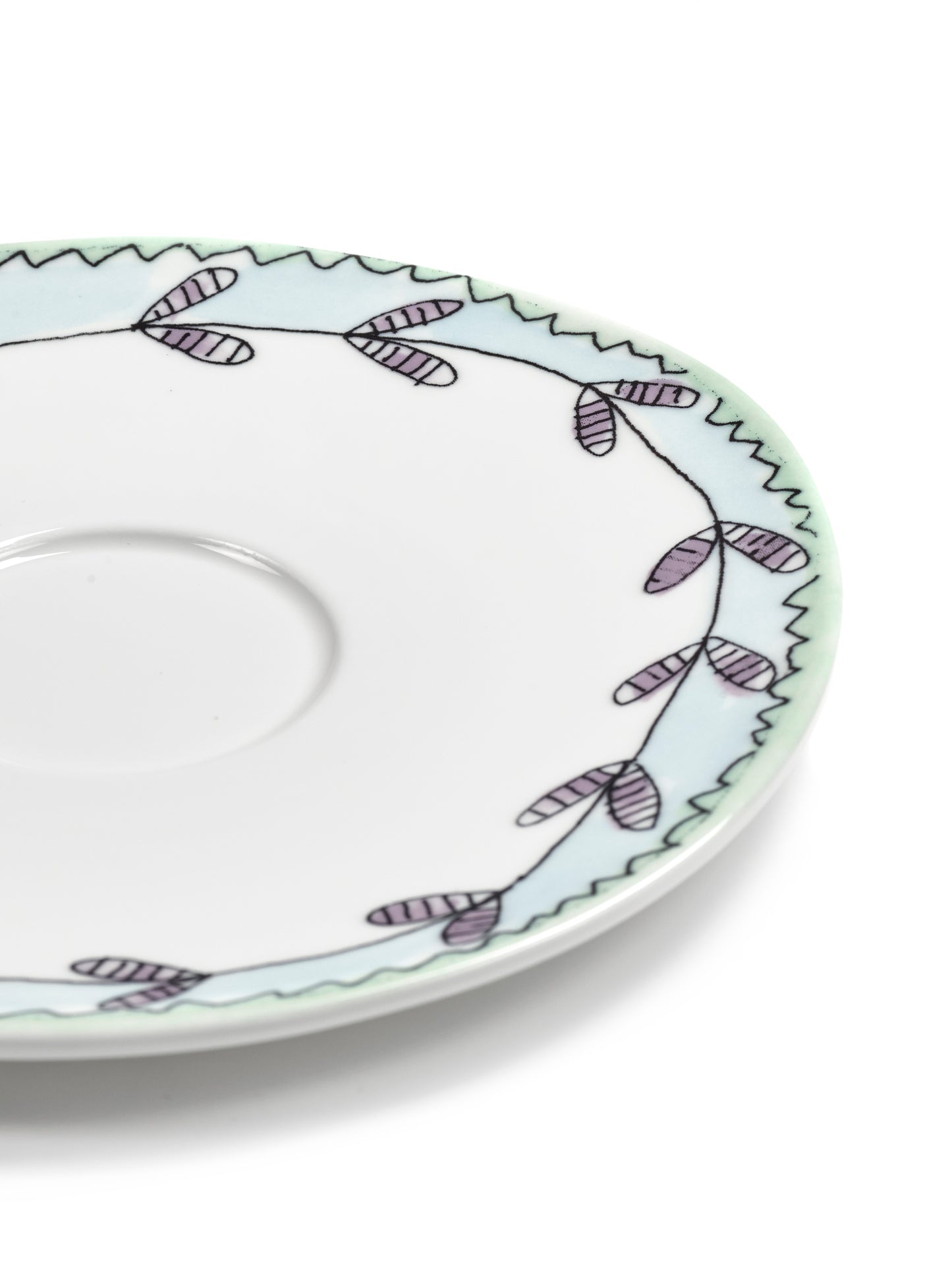 Blossom Milk  Saucer Soup Bowls  Set of 2