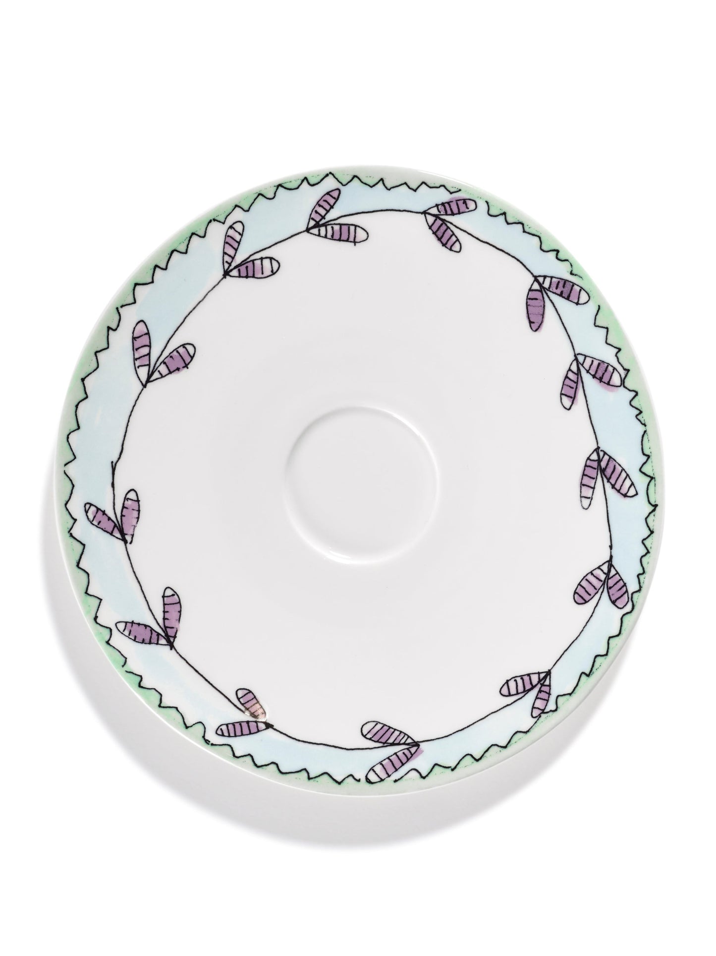 Blossom Milk  Saucer Soup Bowls  Set of 2