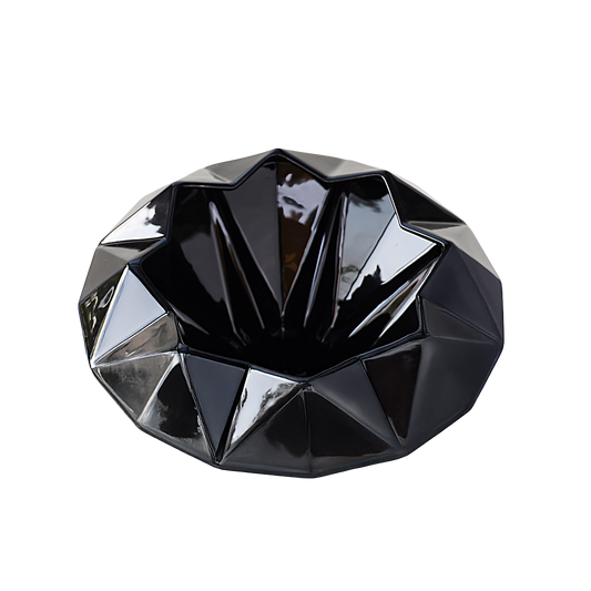 Diamond Inclined Bowl – Black