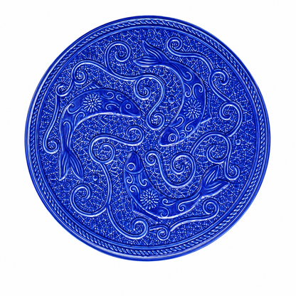 Blue Fish Motif Trivet
