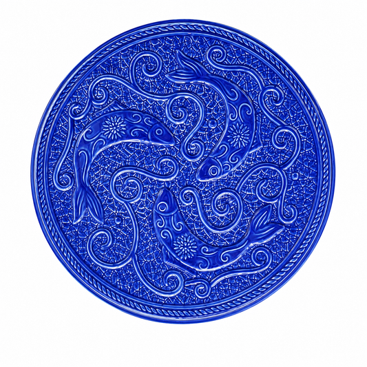 Blue Fish Motif Trivet
