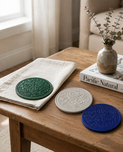 White Bird Motif Trivet