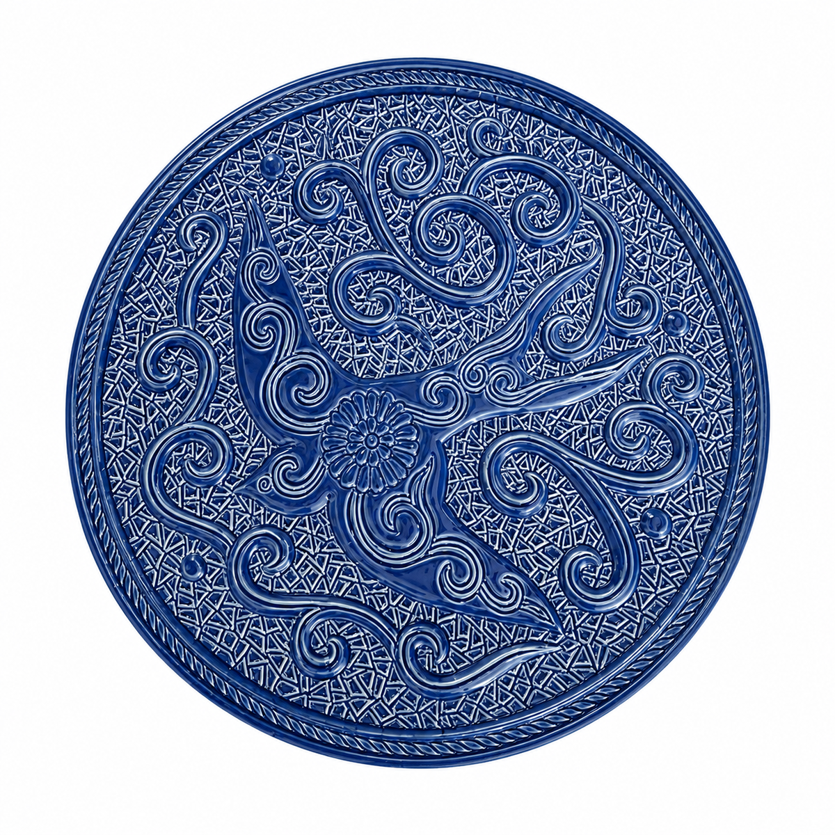 Blue Bird Motif Trivet
