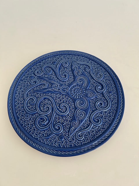 Blue Bird Motif Trivet