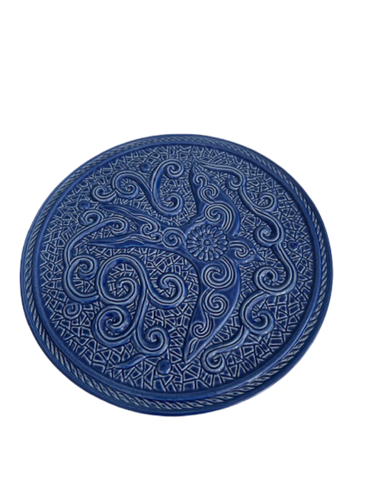 Blue Bird Motif Trivet