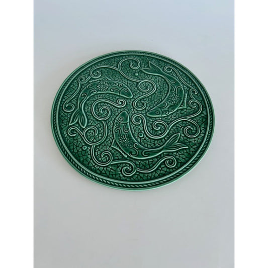 Green Fish Motif Trivet