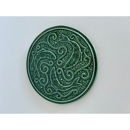Green Fish Motif Trivet
