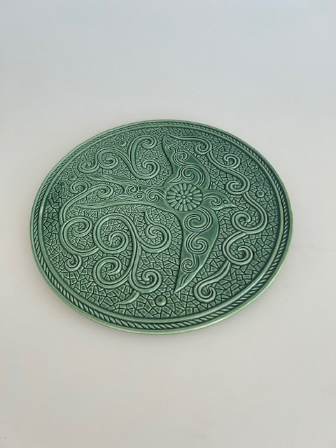 Green Bird Motif Trivet