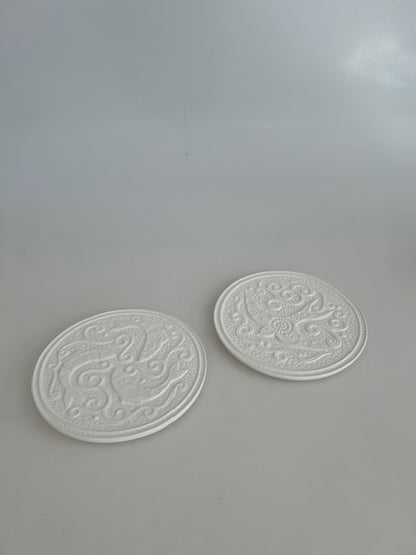 White Fish Motif Trivet
