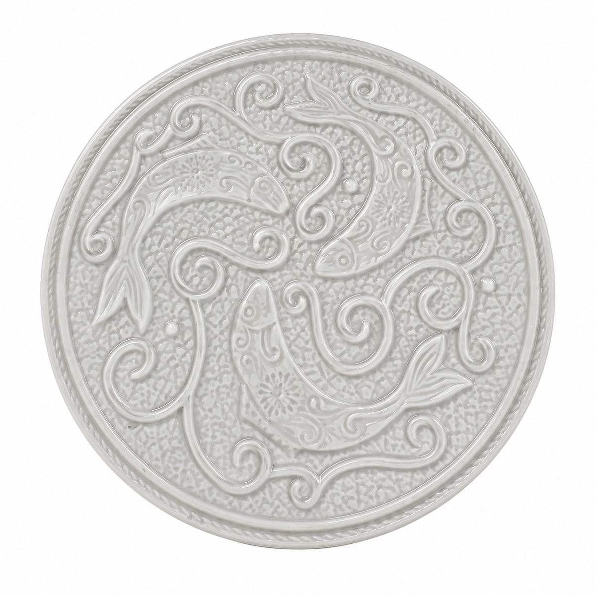 White Fish Motif Trivet