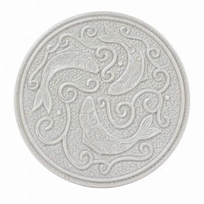 White Fish Motif Trivet