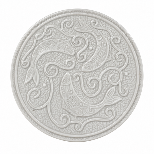 White Fish Motif Trivet