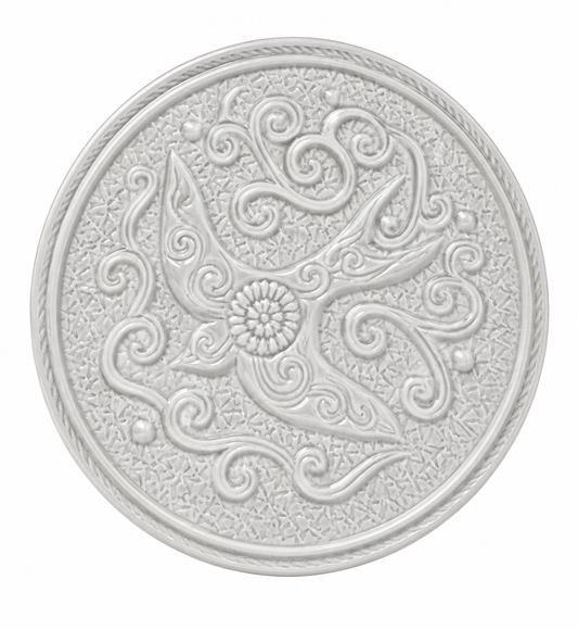 White Bird Motif Trivet