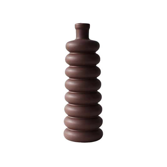 Ringed Glaze Vase – Tall Neck