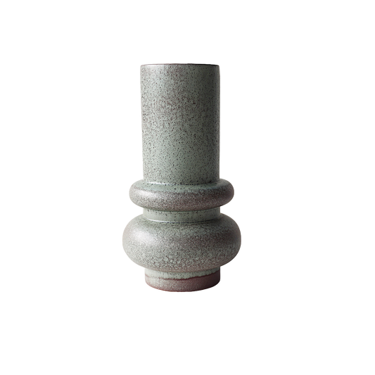 Ringed Glaze Vase – Double Loop