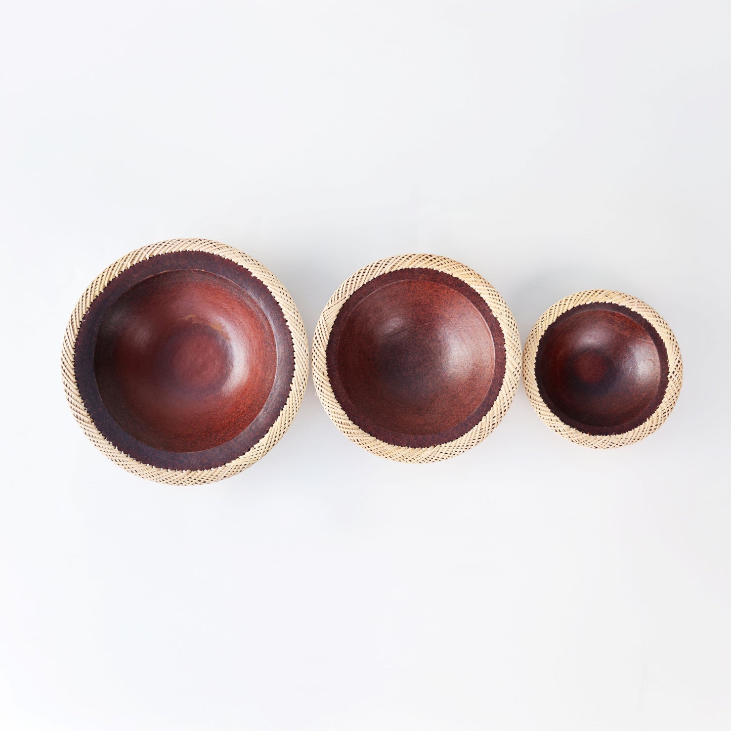 Terracotta Rattan Rim Bowl