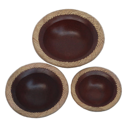 Terracotta Rattan Rim Bowl