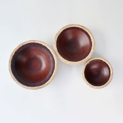 Terracotta Rattan Rim Bowl