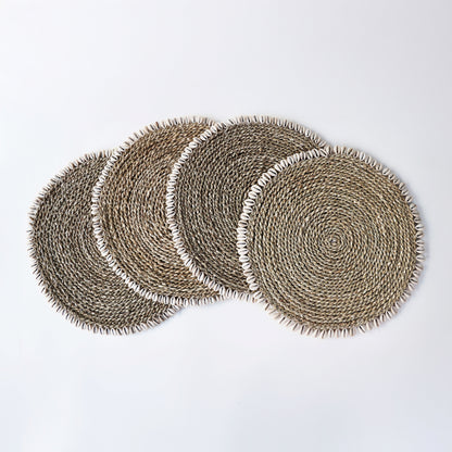 Beige Shell Seagrass Placemat