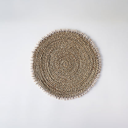 Beige Shell Seagrass Placemat