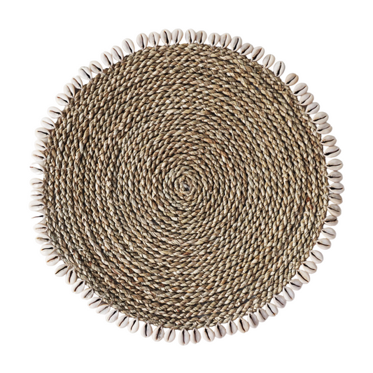 Beige Shell Seagrass Placemat