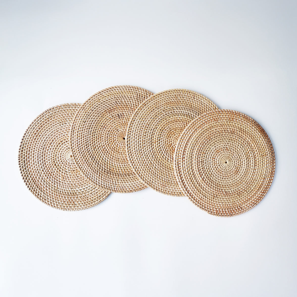 Ivory Woven Rattan Placemat
